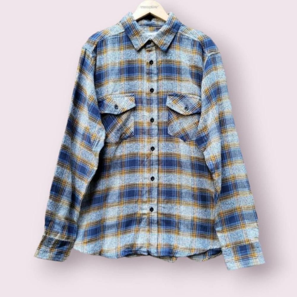 Mens plaid flannel shirt  new with tags chore coat